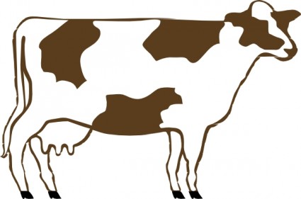 Cow clip art Free vector in Open office drawing svg ( .svg ...