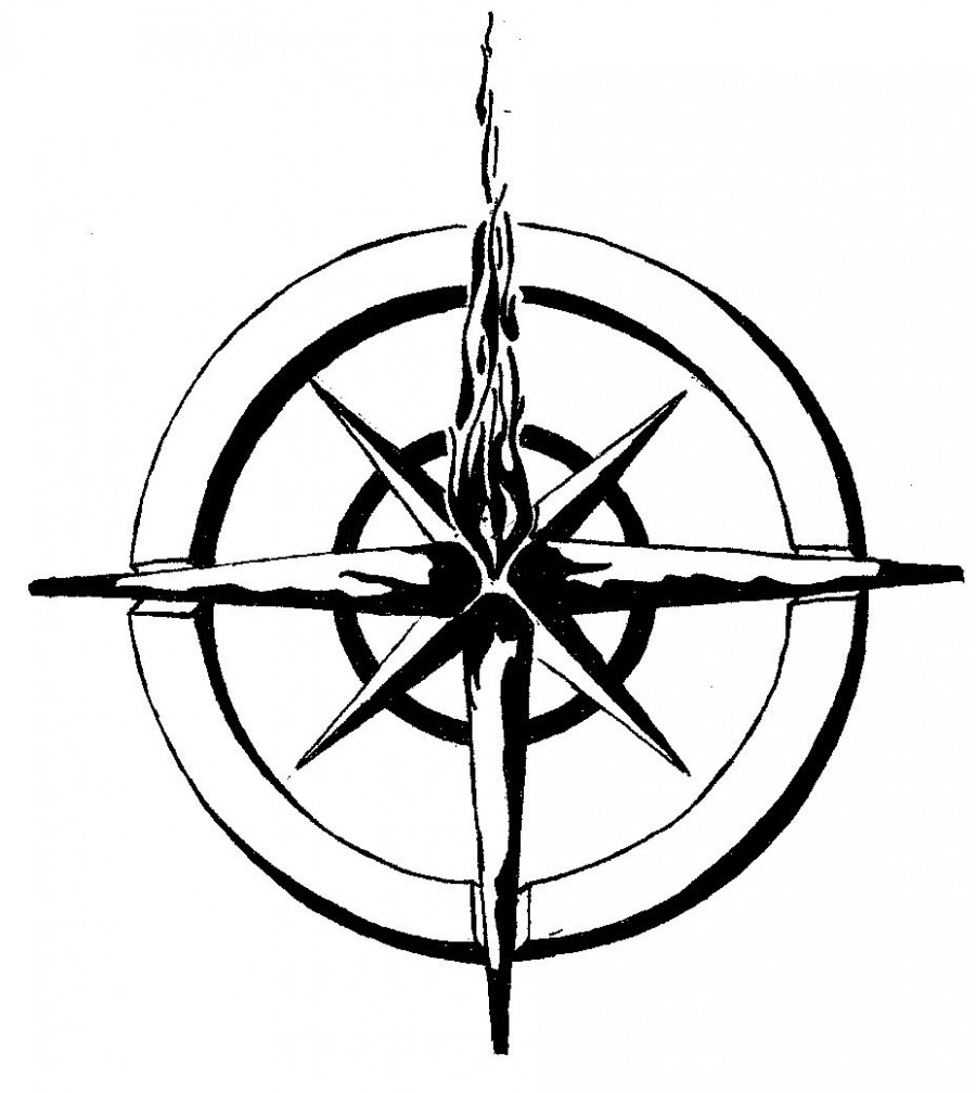 Black Compass Tattoo Pictures