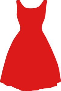 Red Dress Clip Art - vector clip art online, royalty ...