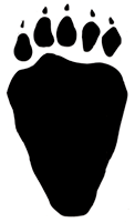 Grizzly Paw Print Clip Art
