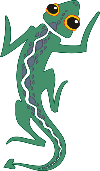 free cartoon lizard clipart - photo #46