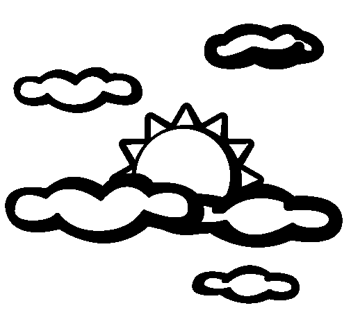 Coloring page Cloudy to color online - Coloringcrew.