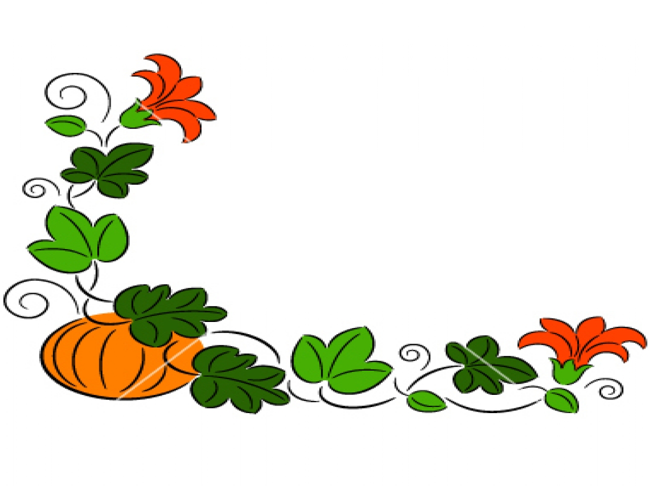 Pumpkins and fall pictures, pumpkin vines clip art cartoon fall ...