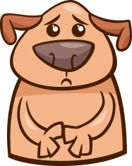 Sad Cartoon Dog stock photos - FreeImages.com