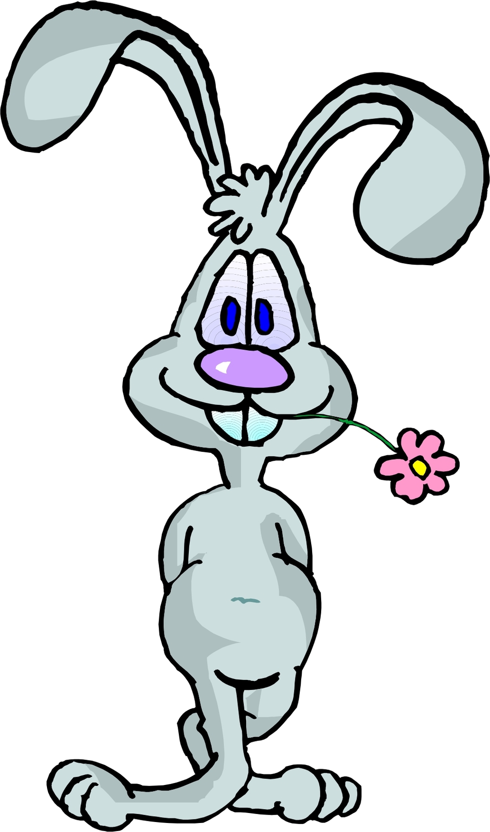 Laughing Cartoon Bunny Rabbit Jos Gandos Coloring Pages For Kids ...