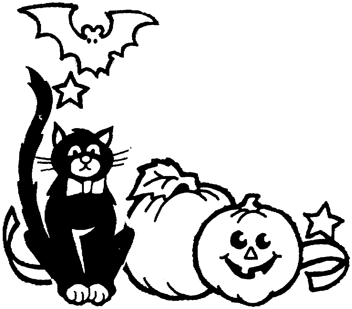 Black And White Halloween Pumpkin Clipart - Free ...