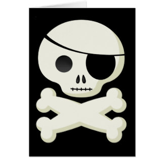 Eyepatch Cartoon Pirate Skull Gifts on Zazzle