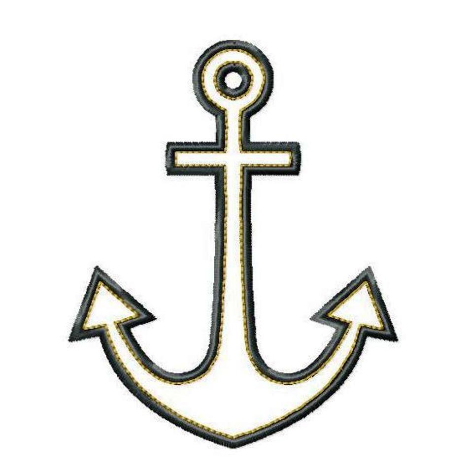 Simple Anchor Outline Clipart - Free to use Clip Art Resource