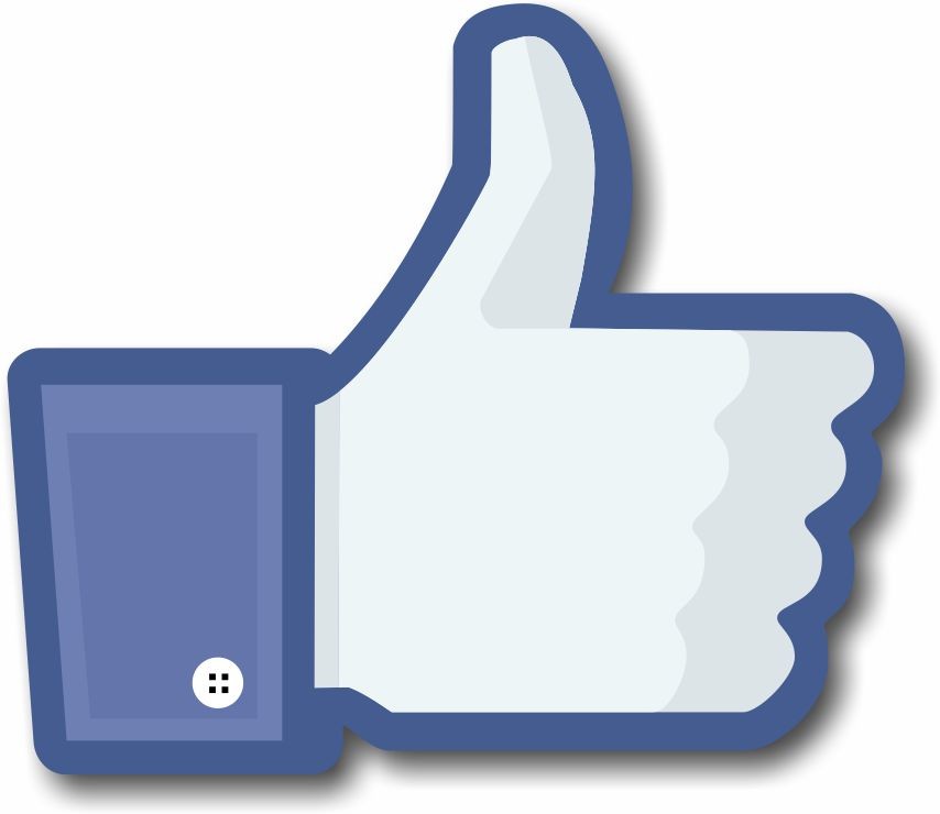 Face Book Social Network Thumbs Up Like Sign Photo Booth Prop