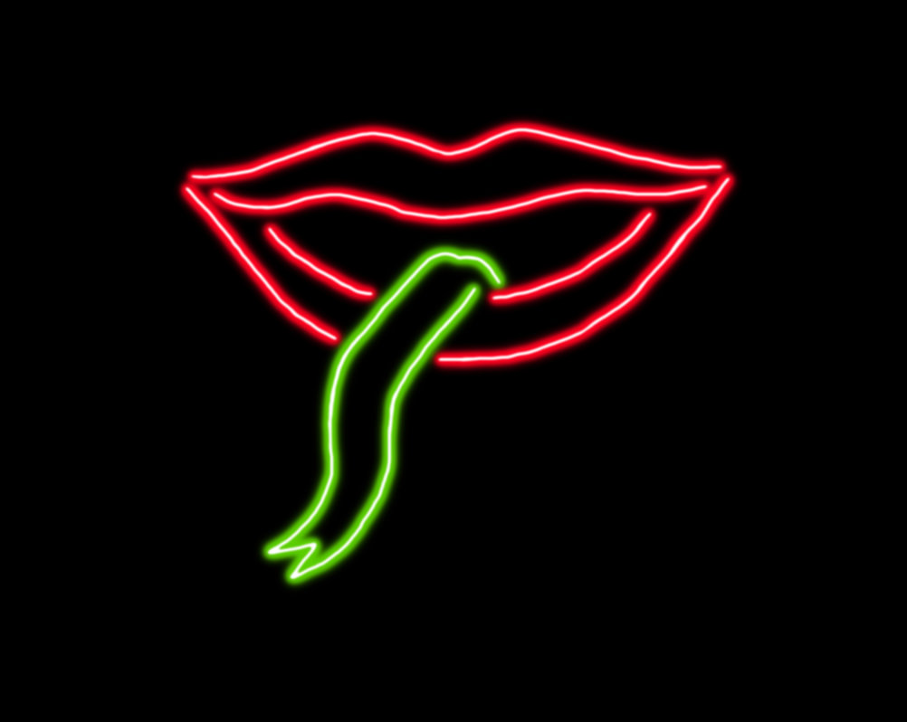 Neon Mouth with Snake Tongue
