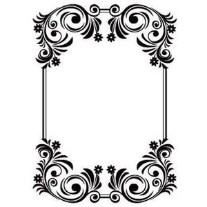 Cute SCROLL Frame Tag Stationary Journal Card Best Clipart A ...