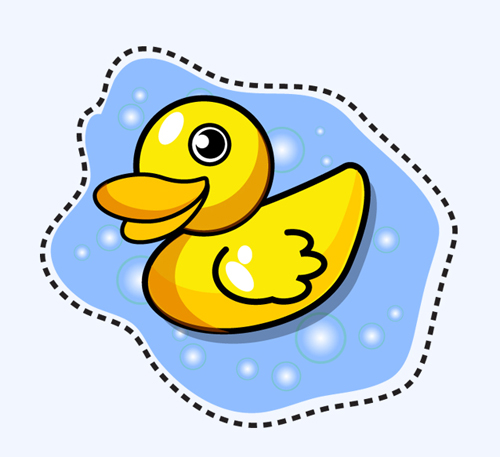 How to draw a cartoon duck | Adobe Illustrator