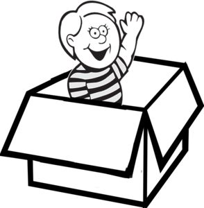 The Ball In Box Clipart