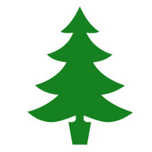 Christmas tree silhouette clip art