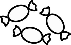 Candy Clipart Black And White - Free Clipart Images