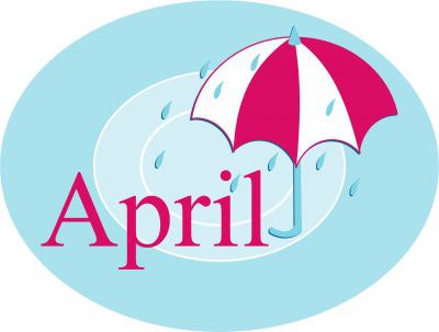 April 2014 calendar clipart