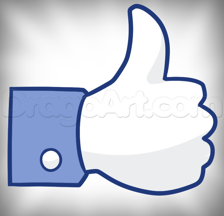 How to Draw a Thumbs Up, Facebook Like, Step by Step, Symbols, Pop ...