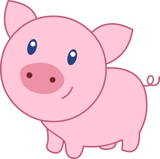 Cute Pig Clipart - Tumundografico