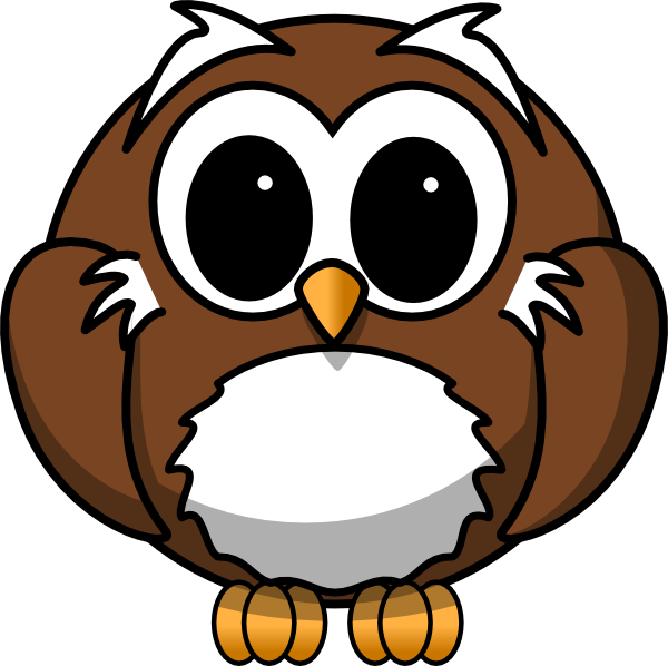 vector clip art owls-#23