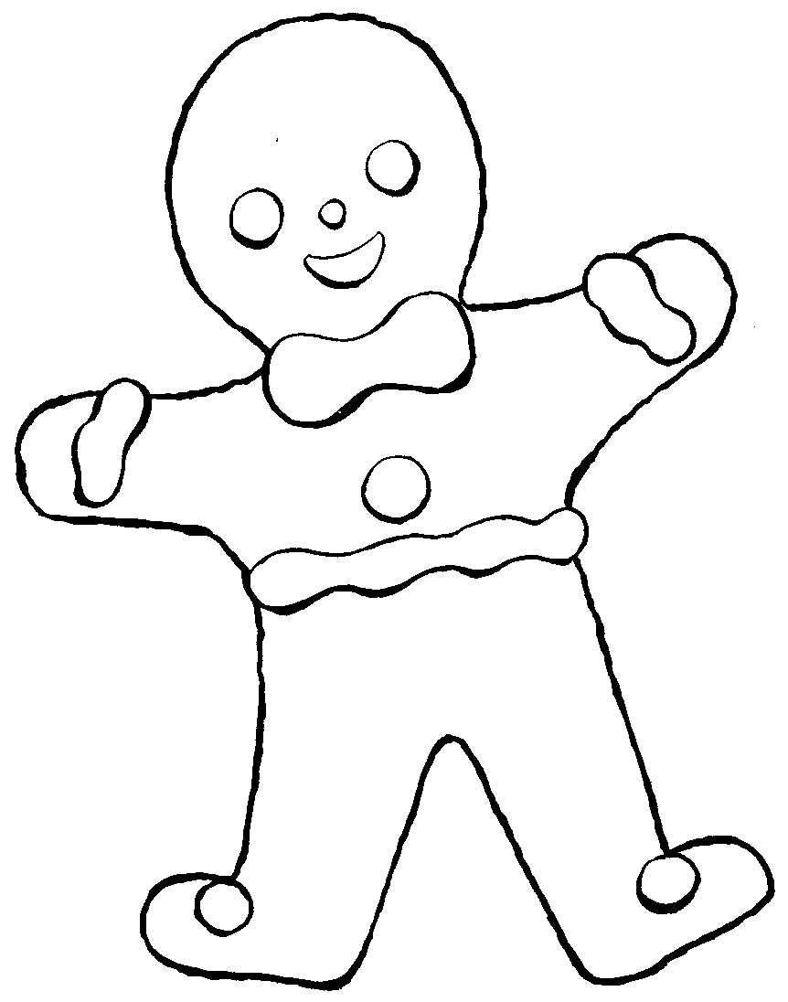 Gingerbread Man Clip Art Free