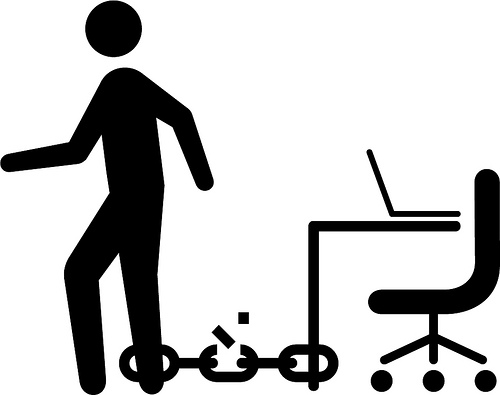 Chained To Desk | Flickr - Photo Sharing!