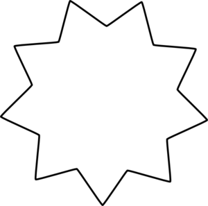 1,204 views Black Star Boundary clip art - vector clip art online, royalty ...