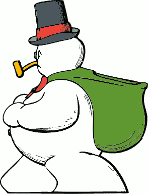 Animated Snowman Clipart Winter Clip Art