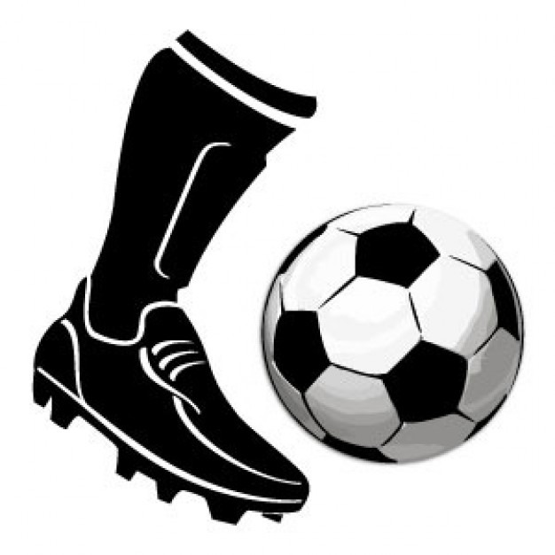 Soccer boot kicking ball | Download free Vector