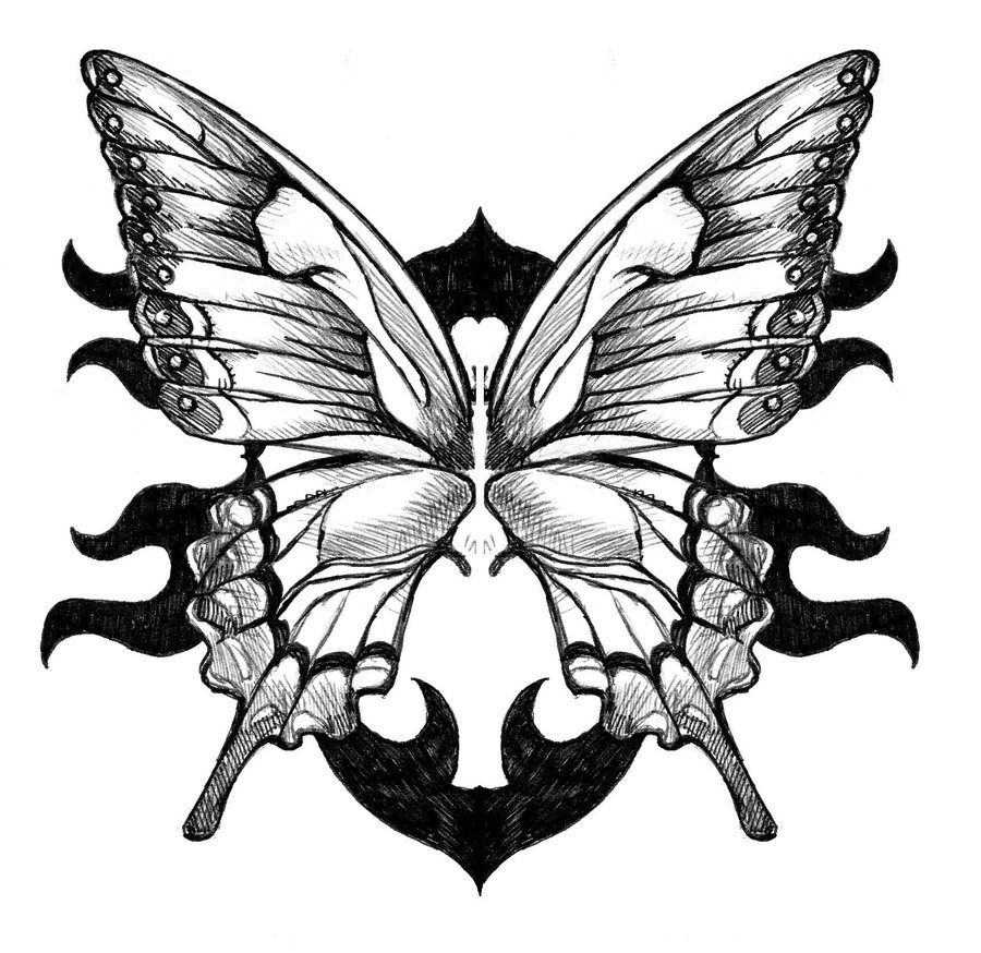 Butterfly Wings Tattoo - ClipArt Best - ClipArt Best