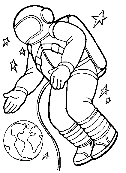 Astronaut Outline - ClipArt Best