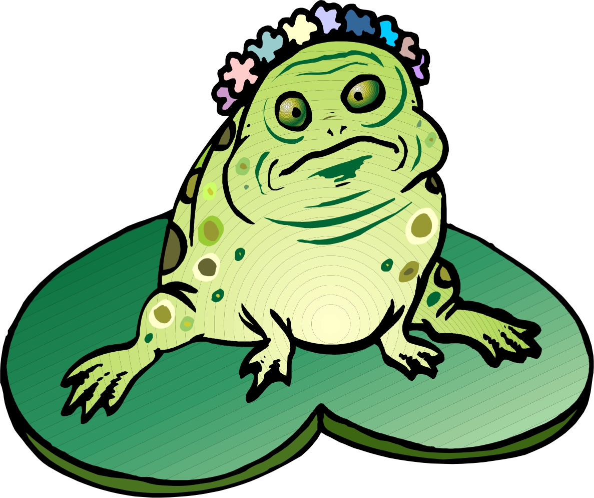 Frog On Lily Pad Cartoon - ClipArt Best