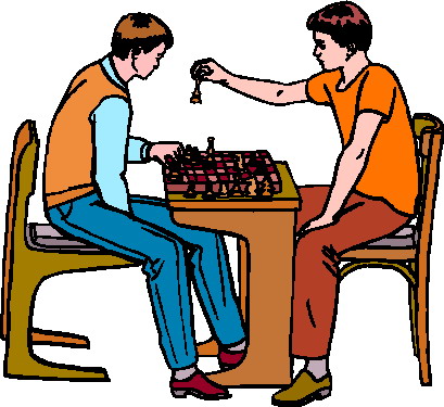 Clip Art - Clip art playing chess 276433