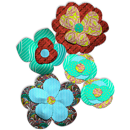 Creative Cuts Fabric Flower Petal Kit, Plaid: Crafts : Walmart.
