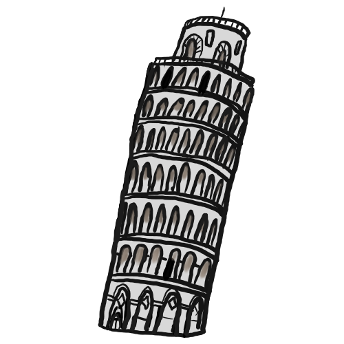 Leaning Tower Of Pisa Clip Art - Tumundografico