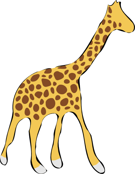 Giraffe clip art - vector clip art online, royalty free & public ...