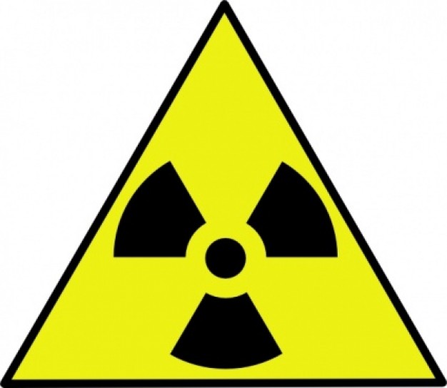 Nuclear Zone Warning Sign clip art | Download free Vector