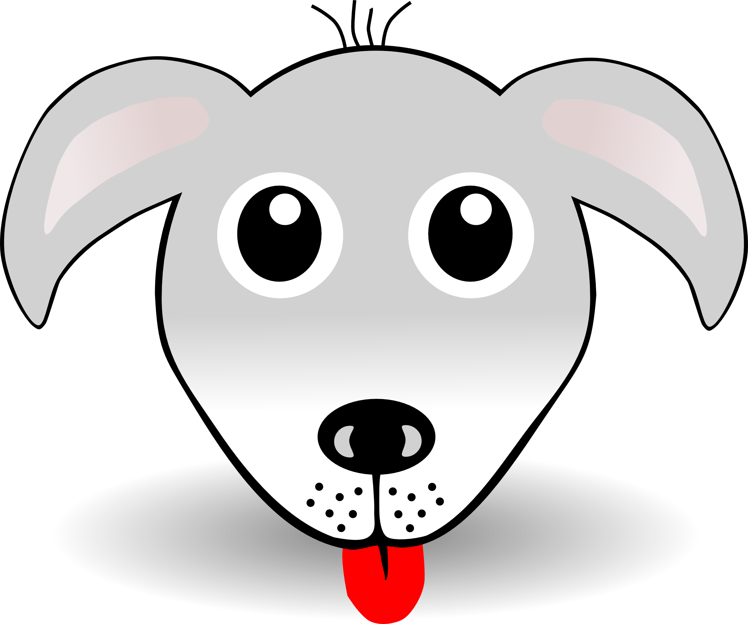 palomaironique Dog 1 Face Cartoon Grey Scalable ...