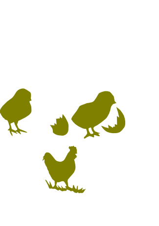 Art by Annel: Bunny and Chicken Silhouettes