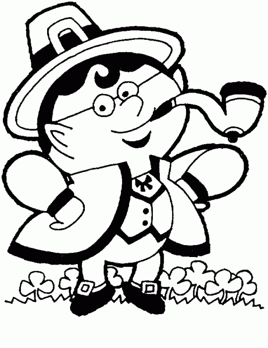 A little Leprechaun - Free Printable Coloring Pages