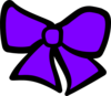Purple Bow Hairbow - vector clip art online, royalty free & public ...
