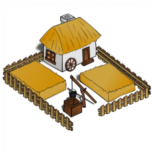 RPG map symbols: Farm | Download free Vector