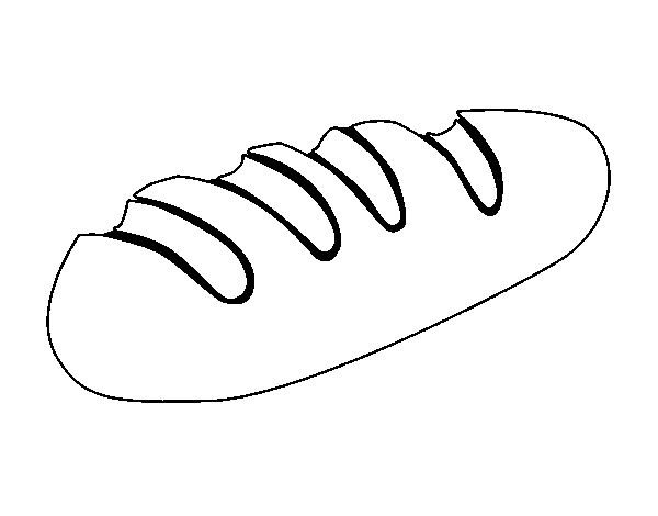Coloring page Loaf of bread to color online - Coloringcrew.