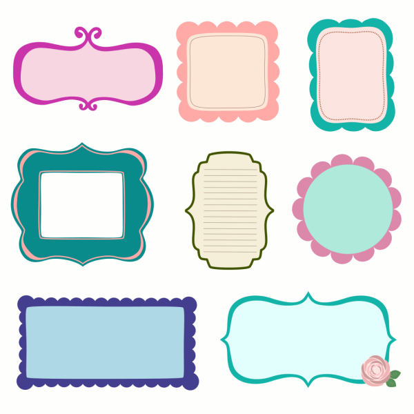 free clip art borders for labels - photo #9