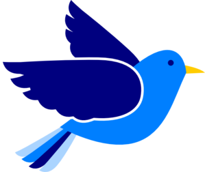 Blue Bird clip art - vector clip art online, royalty free & public ...