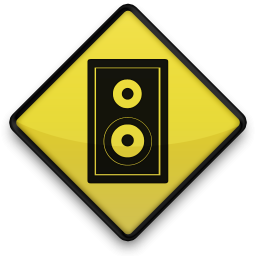Yellow Road Sign Icons Media » Icons Etc