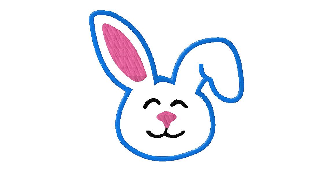 Free Applique Easter Bunny Face