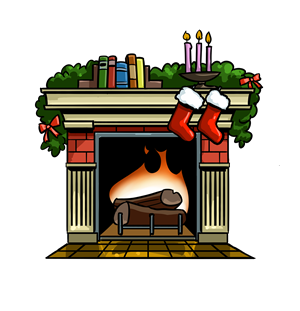 Christmas Fireplace Background Clipart Images & Pictures - Becuo