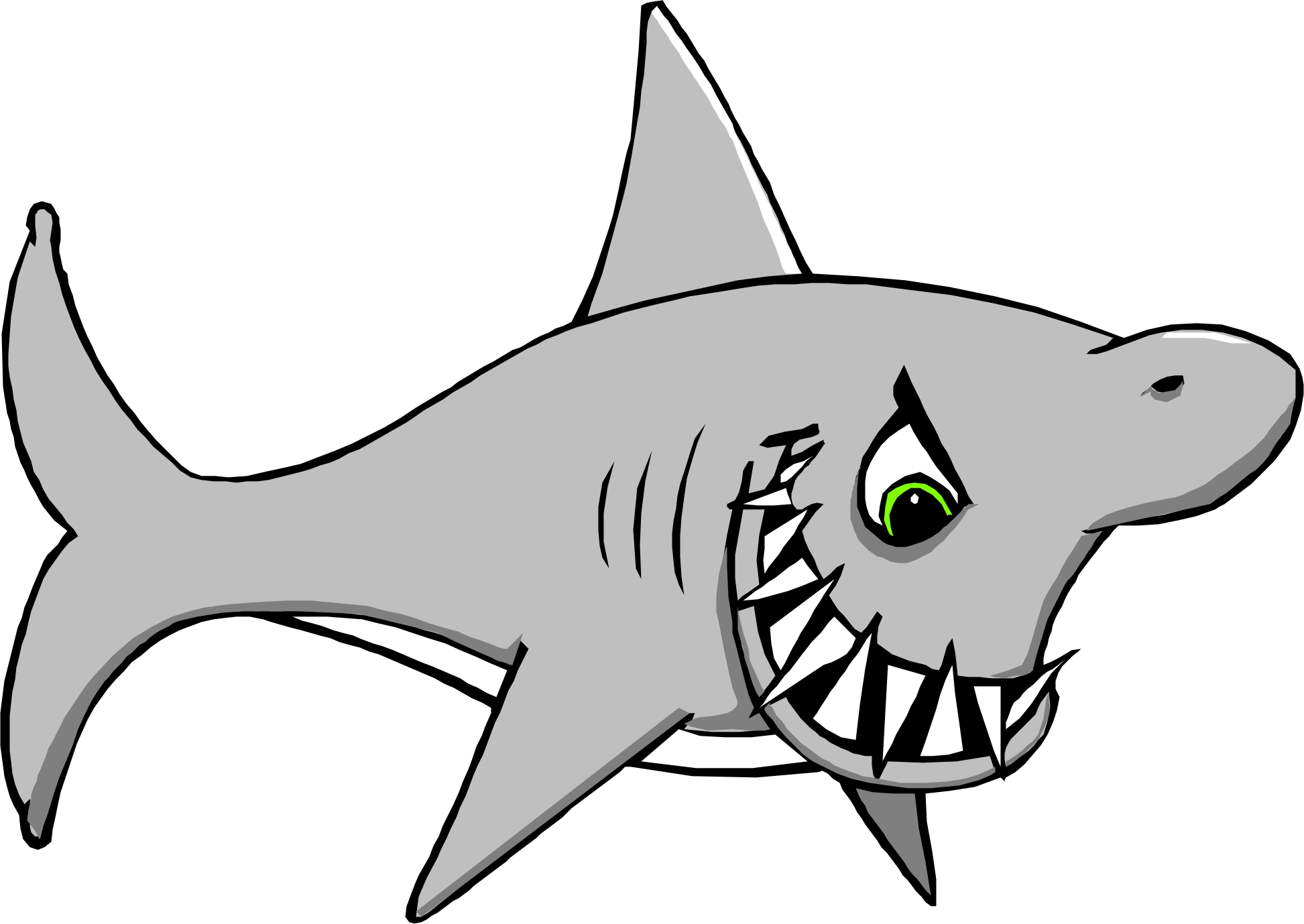 clipart cartoon shark - photo #25