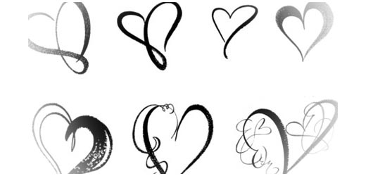 50 Free Photoshop Heart Brush Sets for Valentine Designs - Jayce-o ...
