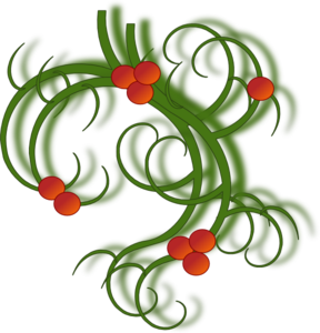 Christmas Swirls clip art - vector clip art online, royalty free ...
